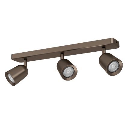 Eglo - Spot orientable 3xGU10/10W/230V finition bronze