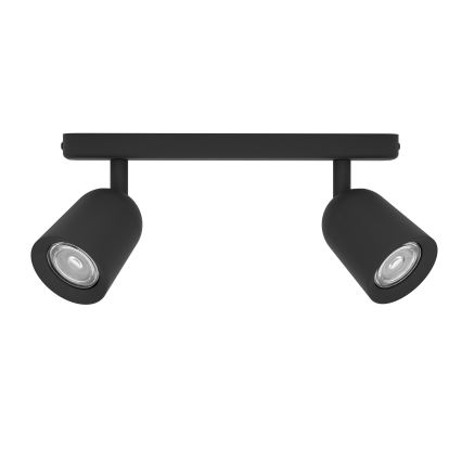 Eglo - Spot orientable 2xGU10/10W/230V, noir