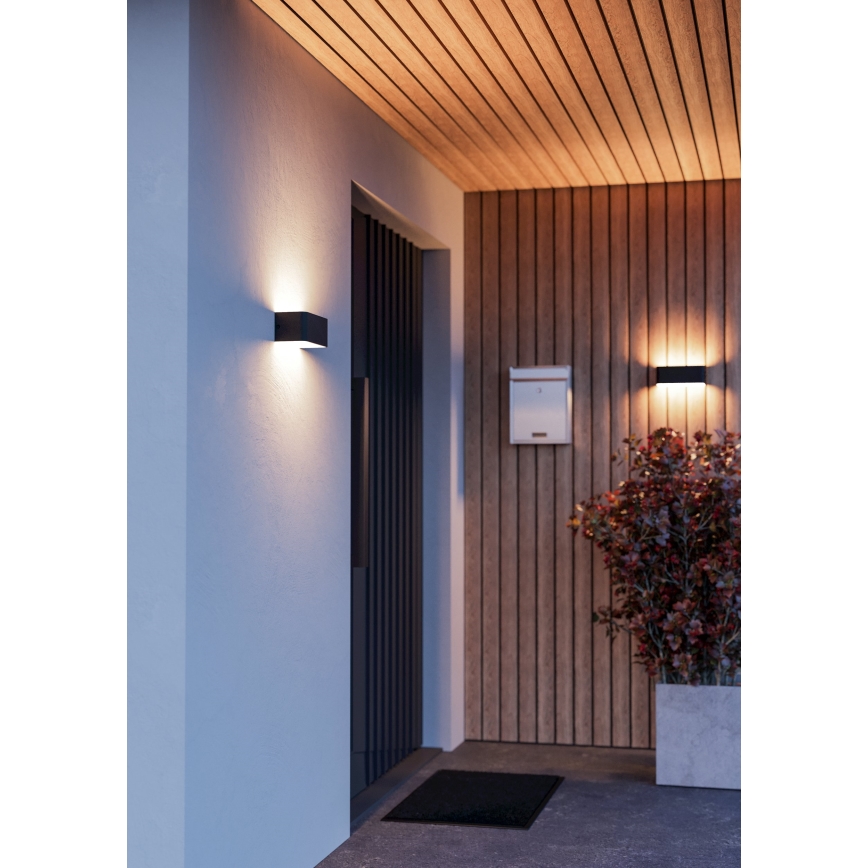 Eglo - Applique murale d'extérieur LED RGBW dimmable LED/10W/230V 2700-6500K IP55 noire