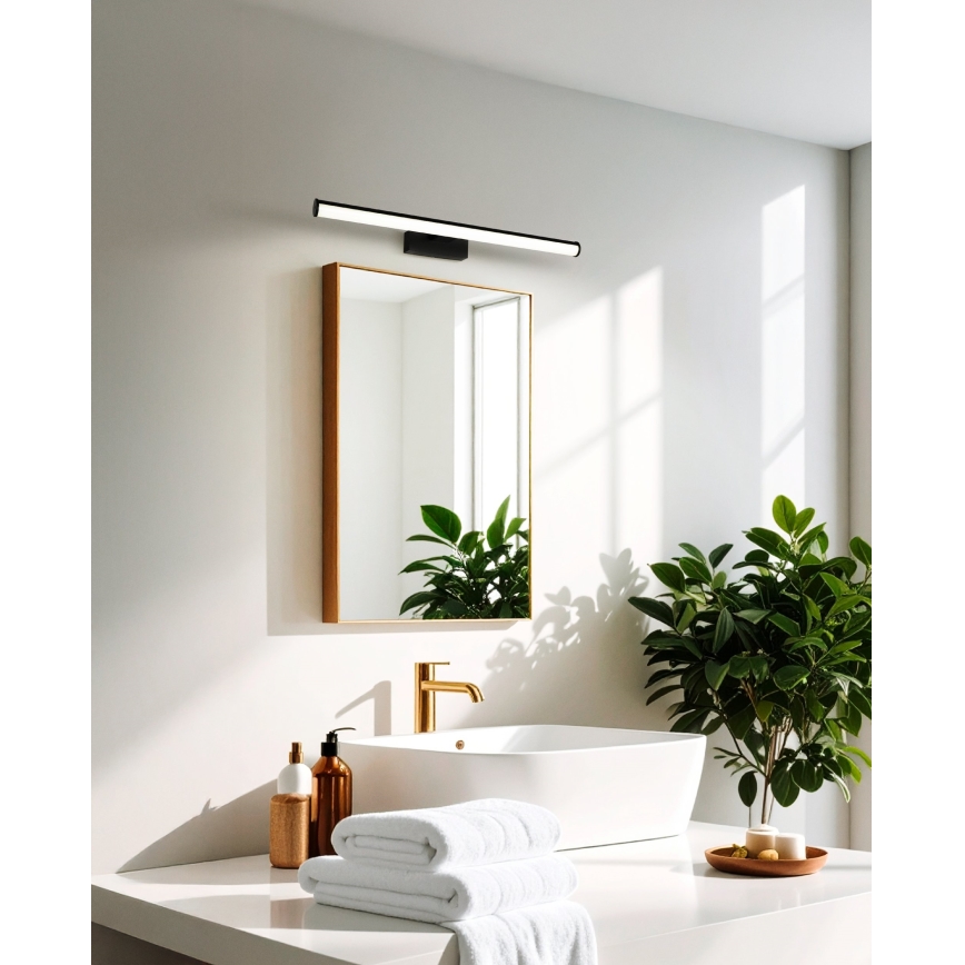 Eglo - Éclairage LED pour miroir de salle de bains LED/11W/230V 60 cm IP44 noir