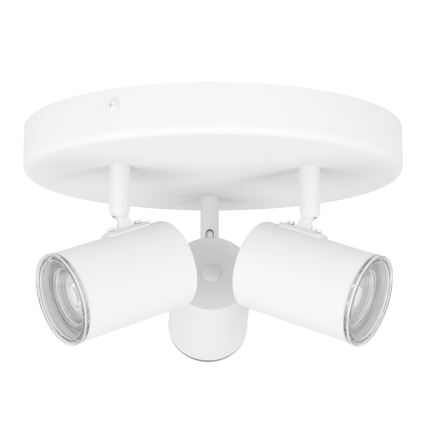 Eglo - Spot pour salle de bains 3x GU10/5W/230V Ø 25 cm IP44 blanc