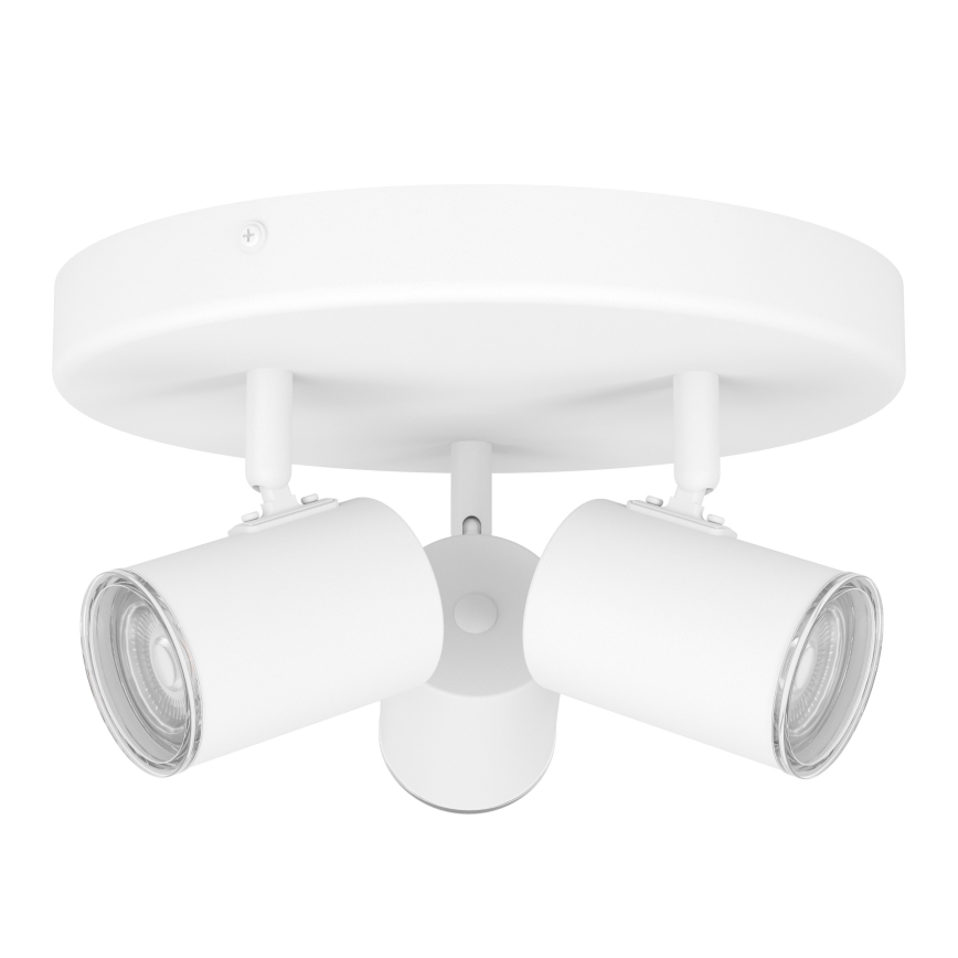 Eglo - Spot pour salle de bains 3x GU10/5W/230V Ø 25 cm IP44 blanc