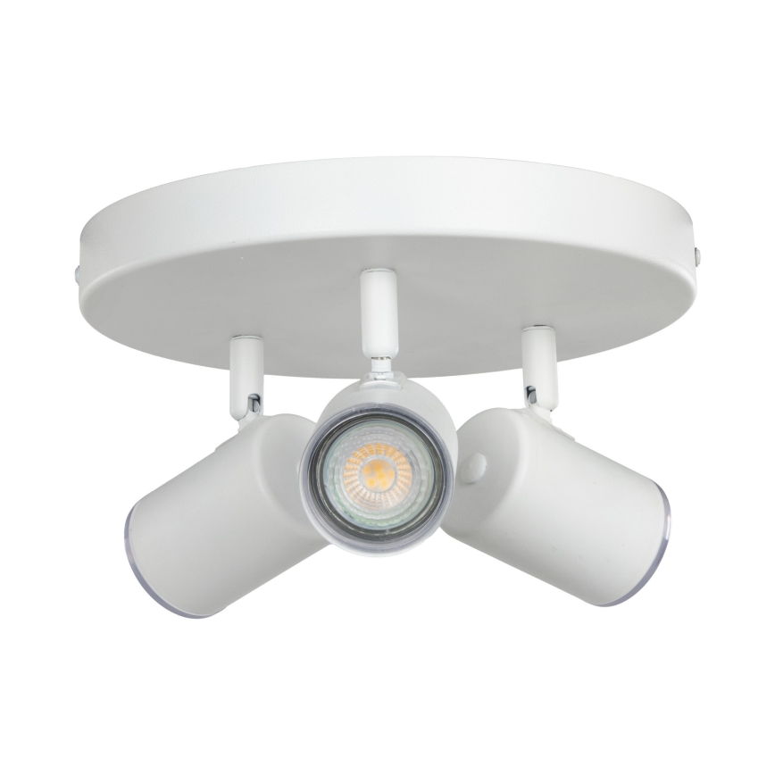 Eglo - Spot pour salle de bains 3x GU10/5W/230V Ø 25 cm IP44 blanc