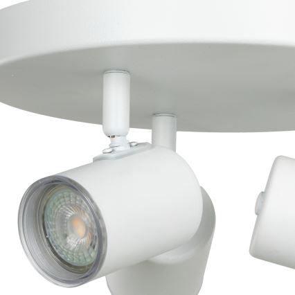 Eglo - Spot pour salle de bains 3x GU10/5W/230V Ø 25 cm IP44 blanc