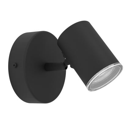 Eglo - Applique spot murale pour salle de bains 1xGU10/5W/230V IP44 noir