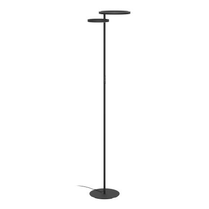 Eglo - Lampadaire LED dimmable LED/16W/230V + LED/12W noir