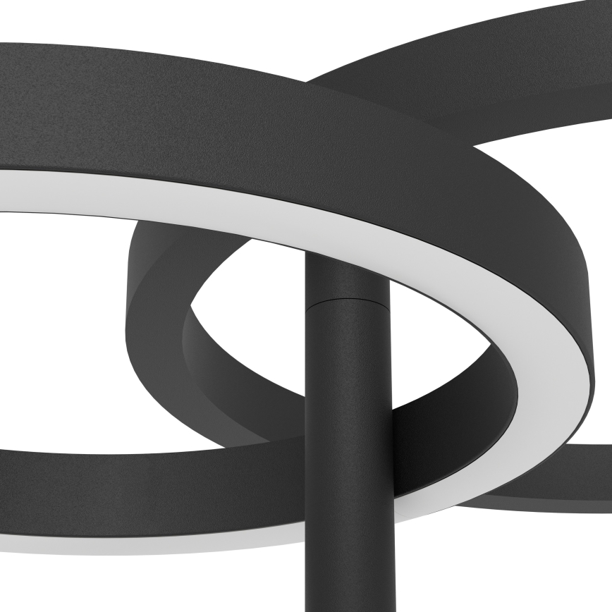 Eglo - Lampadaire LED dimmable LED/16W/230V + LED/12W noir