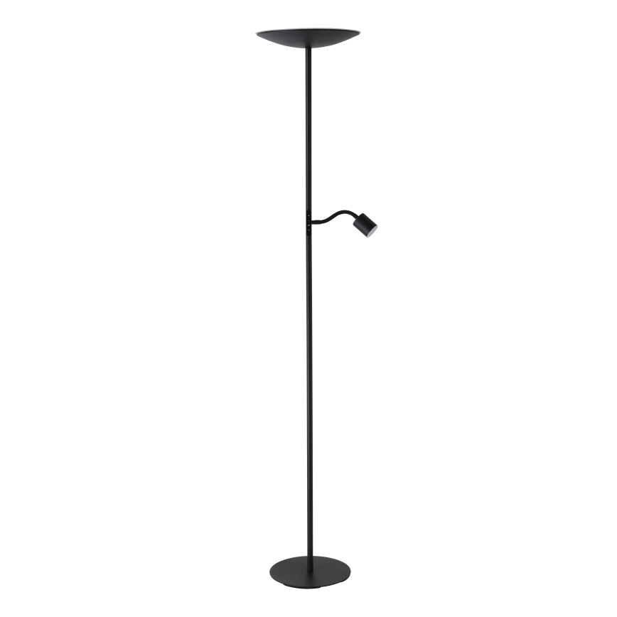 Eglo - Lampadaire LED dimmable LED/26,5W/230V + LED/4W noir