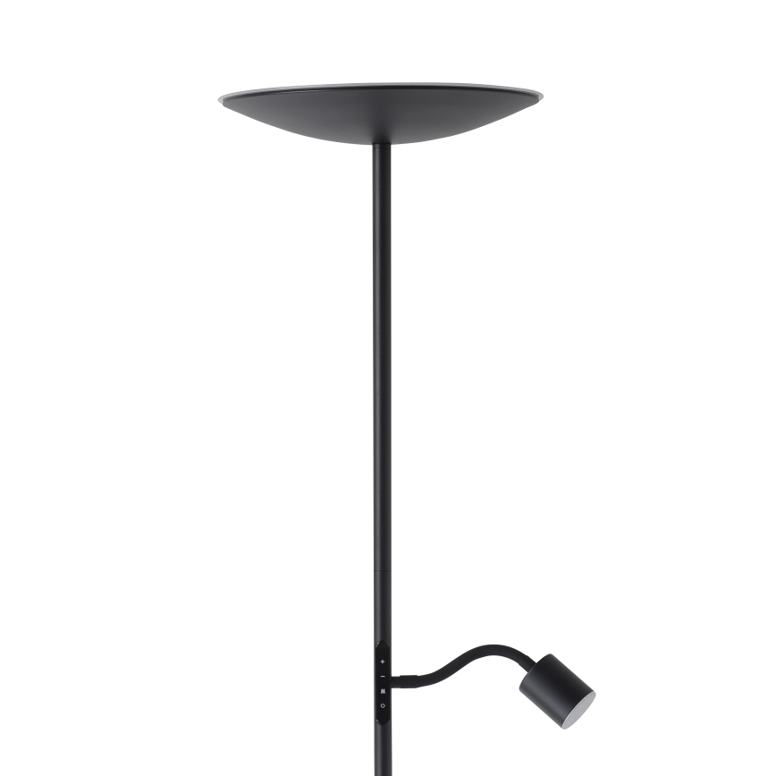 Eglo - Lampadaire LED dimmable LED/26,5W/230V + LED/4W noir