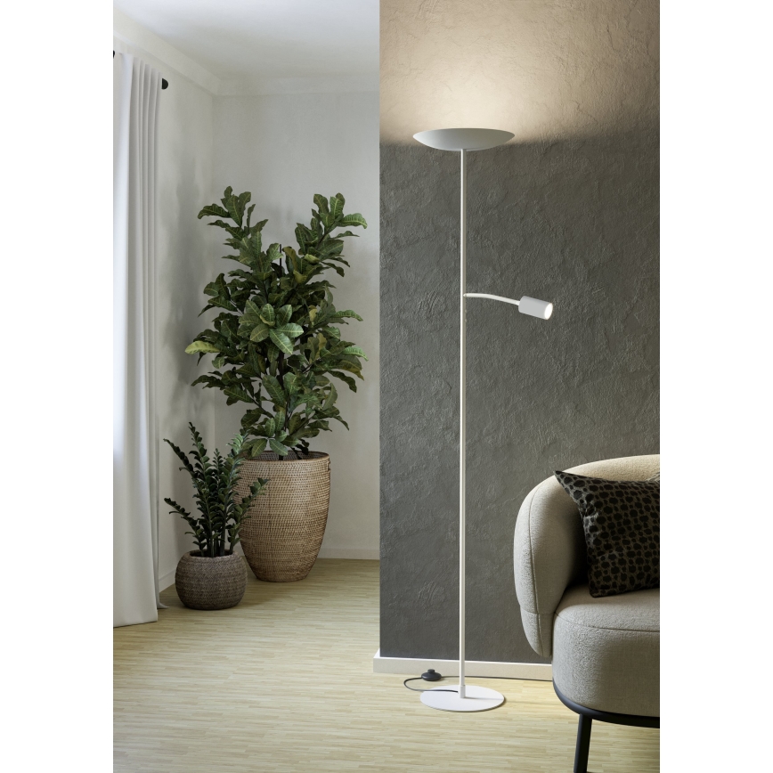 Eglo - lampadaire dimmable à LED LED/26,5W/230V + LED/4W blanc
