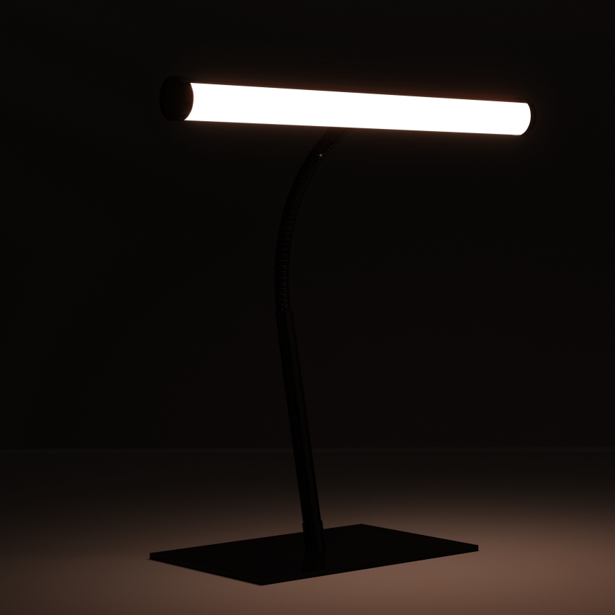 Eglo - Lampe de table tactile LED dimmable, 5W, 230V, 2700/4000/6500K, noir chromé