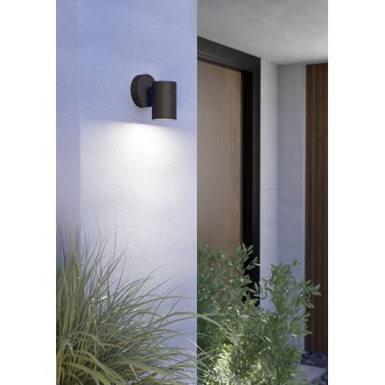 Eglo - Applique murale d'extérieur 1xGU10/28W/230V IP44 noire