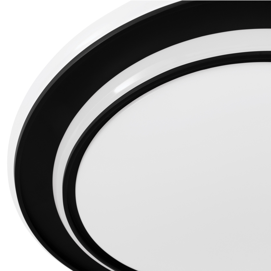 Eglo - Plafonnier LED 24 W 230 V Ø 40 cm noir