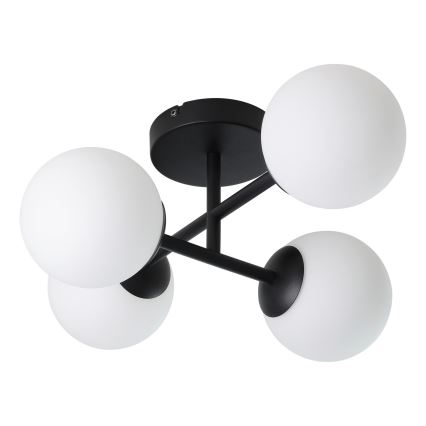 Eglo - Plafonnier LED pour salle de bains en applique 4xG9/4,2W/230V IP44 noir
