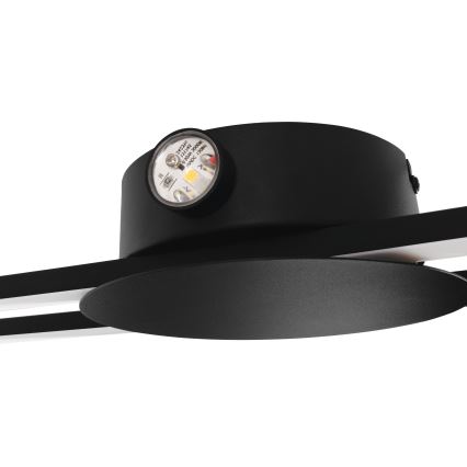 Eglo - Applique murale LED/20W/230V + LED/0,91W noire