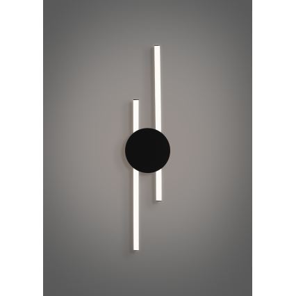Eglo - Applique murale LED/20W/230V + LED/0,91W noire