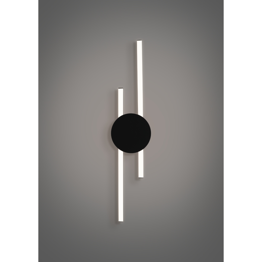 Eglo - Applique murale LED/20W/230V + LED/0,91W noire