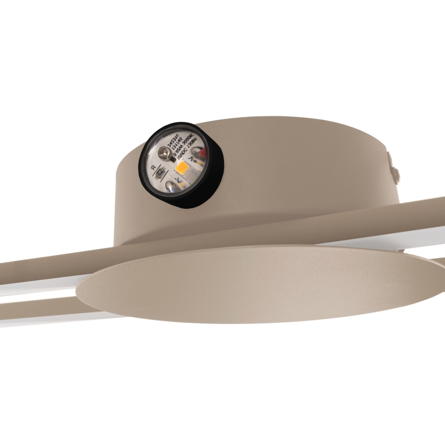 Eglo - Applique murale LED/20W/230V + LED/0,91W beige