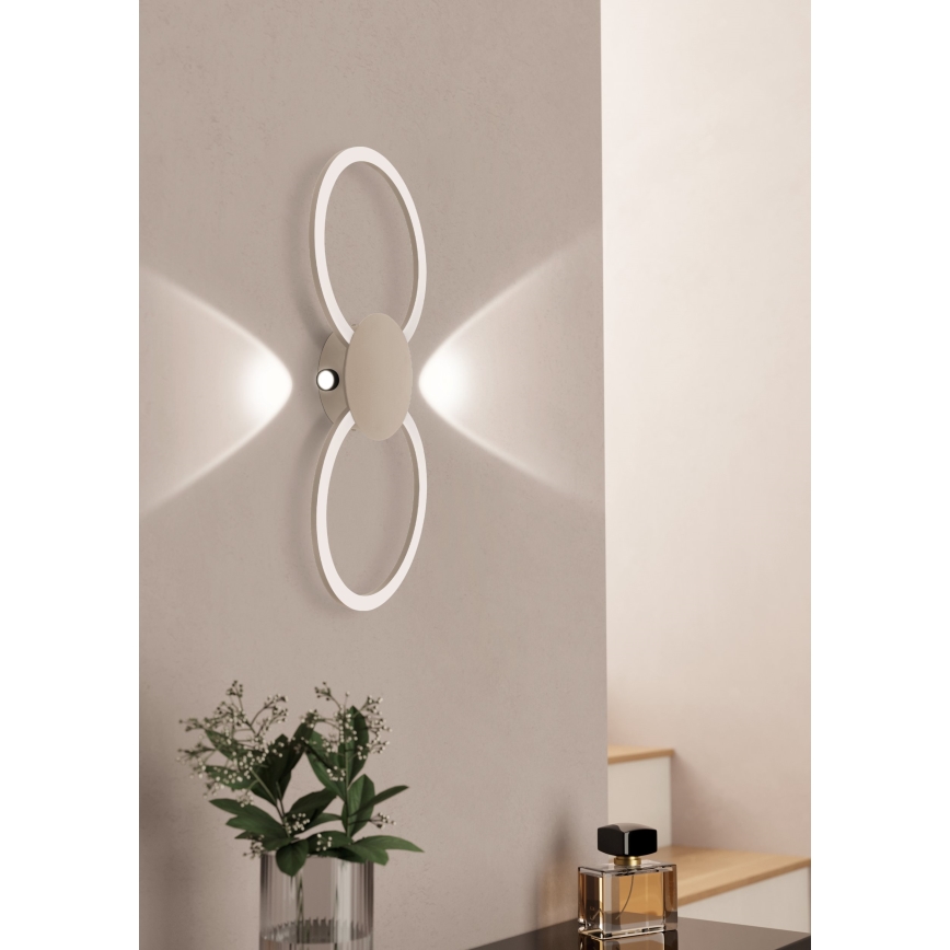 Eglo - LED Applique murale LED/20W/230V + LED/0,91W beige