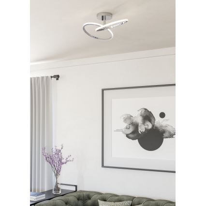 Eglo - Plafonnier LED/12W/230V 2700/4000/6500K chrome brillant