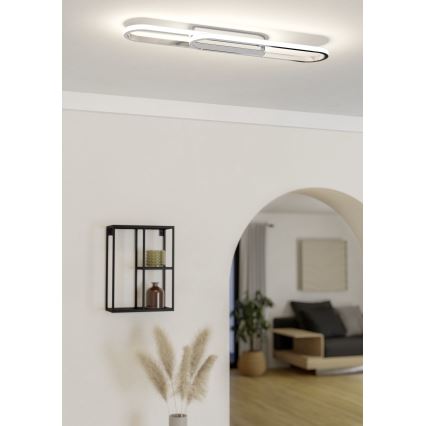 Eglo - Plafonnier LED 20W/230V 2700/4000/6500K chrome brillant