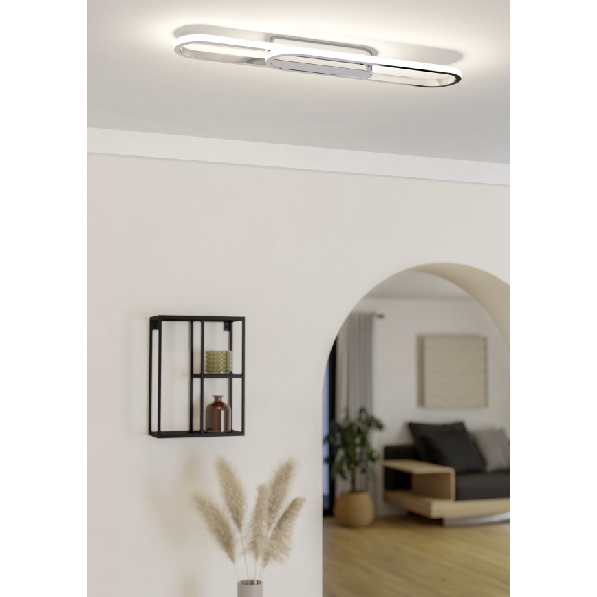 Eglo - Plafonnier LED 20W/230V 2700/4000/6500K chrome brillant