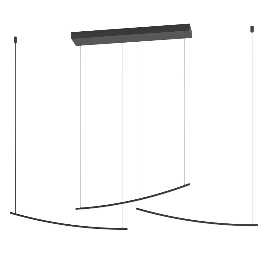 Eglo - Suspension LED dimmable sur câble LED/22W/230V 2700/4000/6500K noire