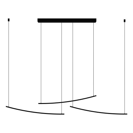 Eglo - Suspension LED dimmable sur câble LED/22W/230V 2700/4000/6500K noir