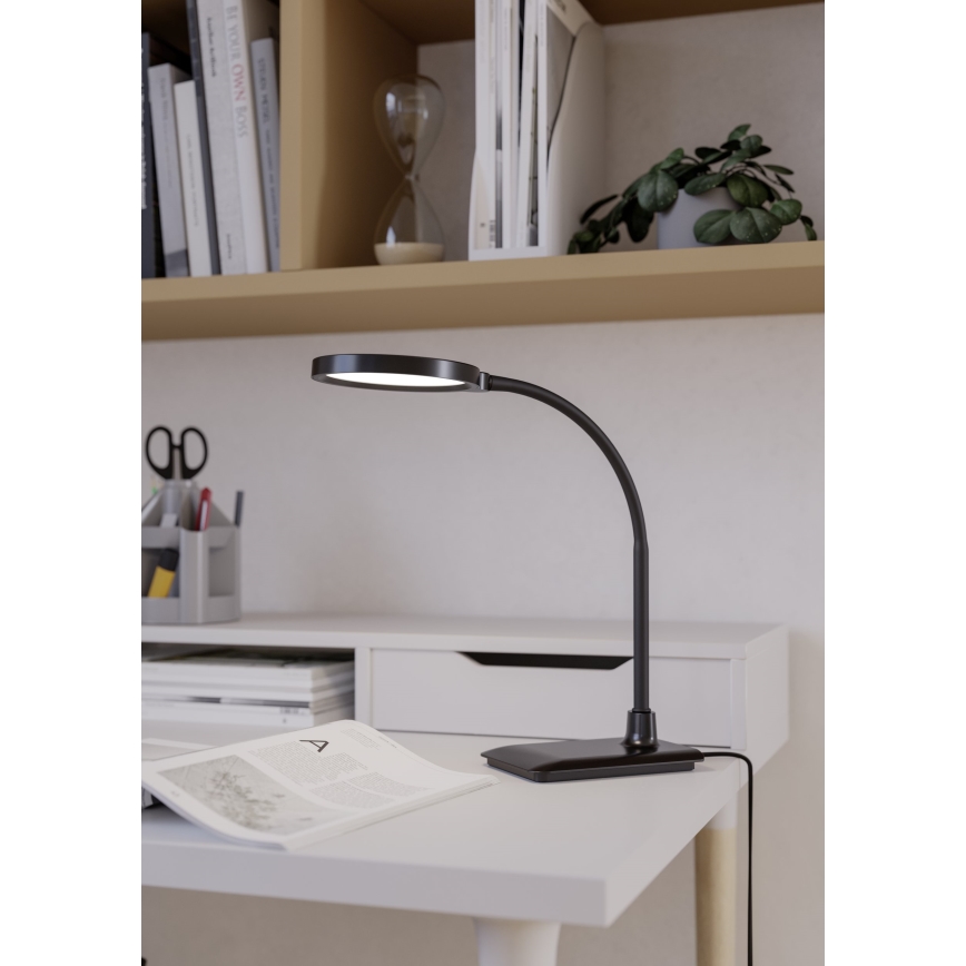 Eglo - Lampe de bureau LED dimmable et flexible LED/5,5W/230V 2700/4000/6500K noire