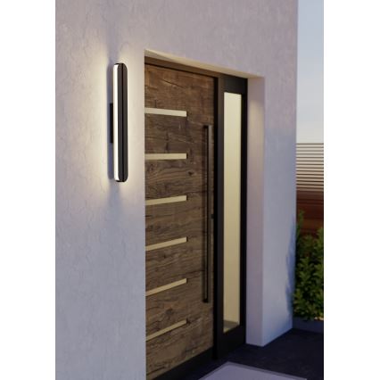 Eglo - Applique murale d'extérieur LED/10,5W/230V IP44 2700/4000/6500K noire