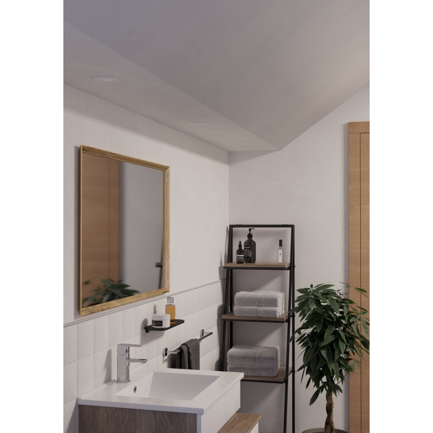 Eglo - Spot encastré LED pour salle de bains 1xGU10/4,5W/230V IP44 blanc