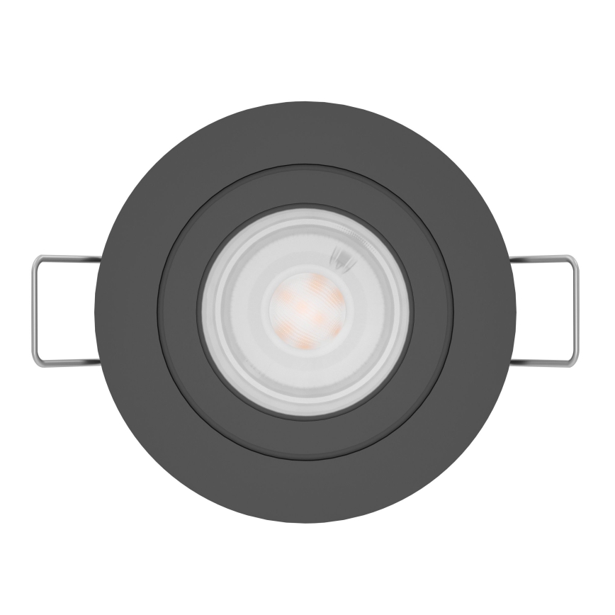 Eglo - Spot encastré LED pour salle de bains 1xGU10/4,5W/230V IP44 noir