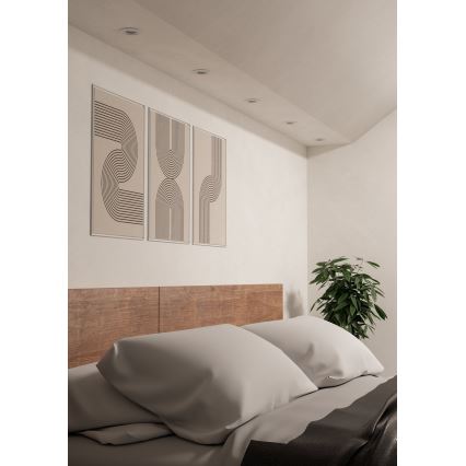 Eglo - Lot de 3 spots LED encastrables 1xGU10/4,5W/230V blanc