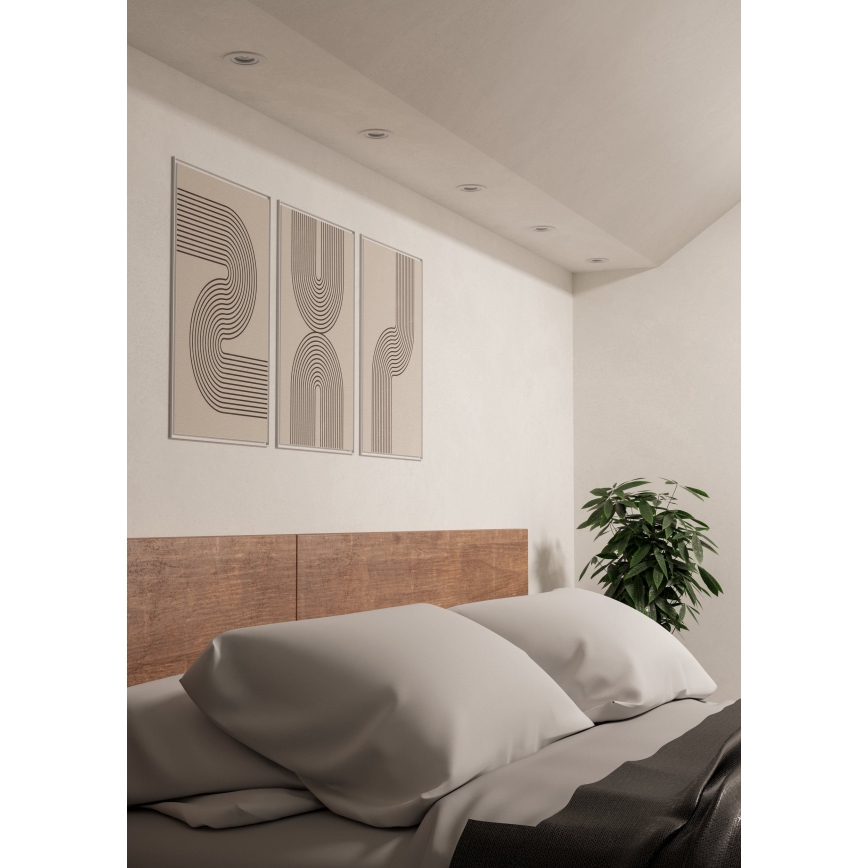 Eglo - Lot de 3 spots LED encastrables 1xGU10/4,5W/230V blanc