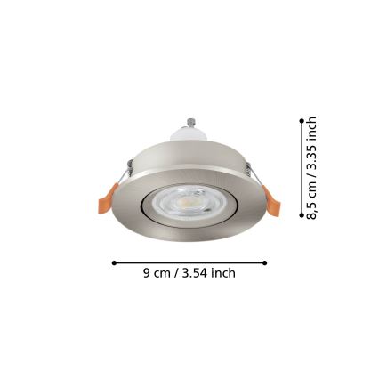 Eglo - Spot encastrable LED 1xGU10/4,5W/230V chrome mat