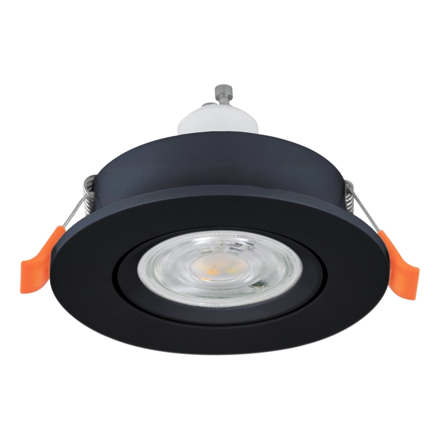 Eglo - Spot encastré LED pour salle de bains 1xGU10/4,5W/230V IP44 noir