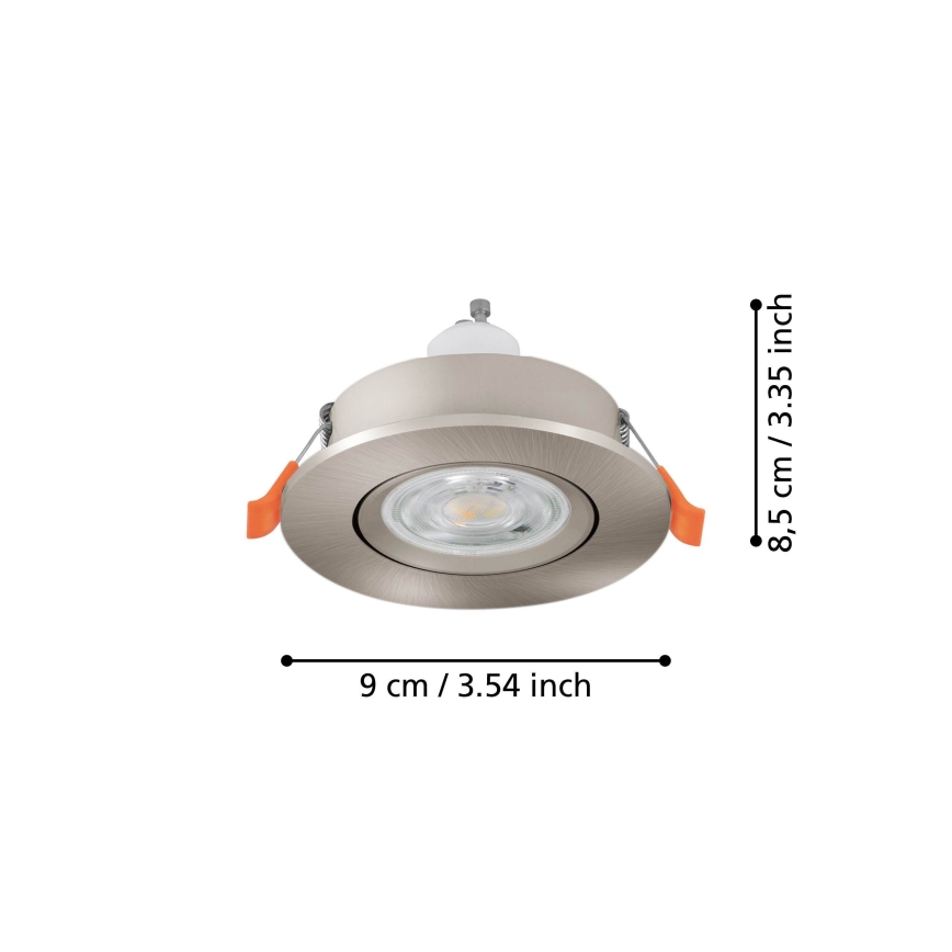 Eglo - Spot LED encastrable 1x GU10/4,5W/230V chrome mat