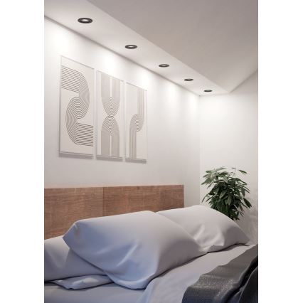 Eglo - Spot encastré LED/4,8W/230V 2700/4000/6500K noir