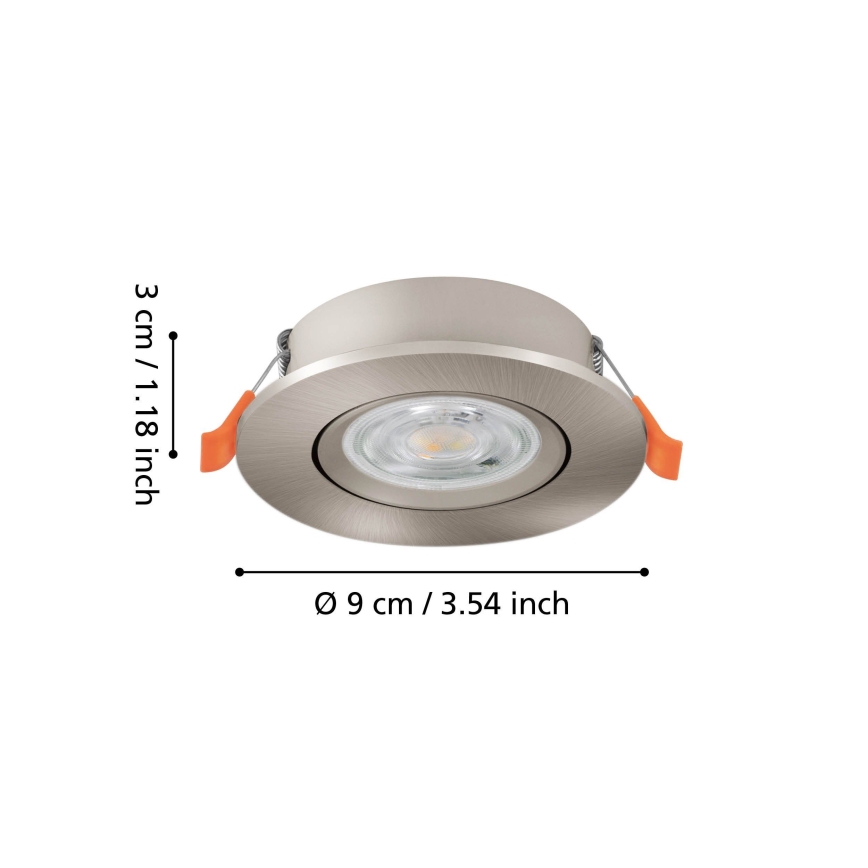 Eglo - Spot encastré LED/4,8W/230V 2700/4000/6500K chrome mat