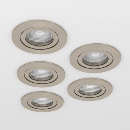 Eglo - Lot de 5 spots encastrés LED/4,8W/230V 2700/4000/6500K chrome mat