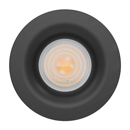 Eglo - Plafonnier encastré LED pour salle de bains LED/4,9W/230V 2700/4000/6500K Ø 8,8 cm IP65 noir