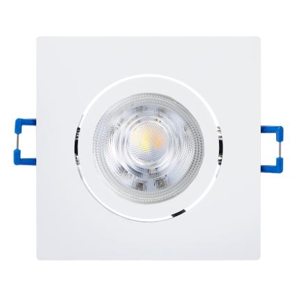 Eglo - Lot de 3 spots encastrables LED dimmables, 4,8 W, 230 V, 8,8 x 8,8 cm, blanc