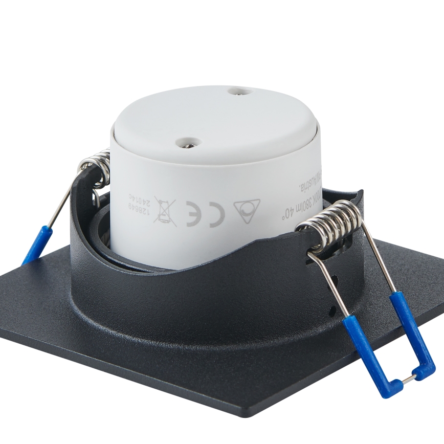 Eglo - Lot de 3 spots encastrés LED dimmables LED/6,4W/230V 8,8x8,8 cm noir