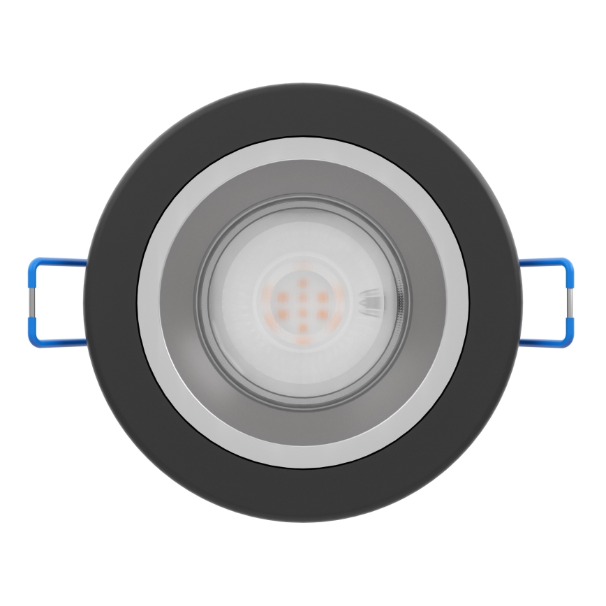 Eglo - Plafonnier LED encastré dimmable pour salle de bains LED/4,8W/230V 2700/4000/6500K IP44 noir