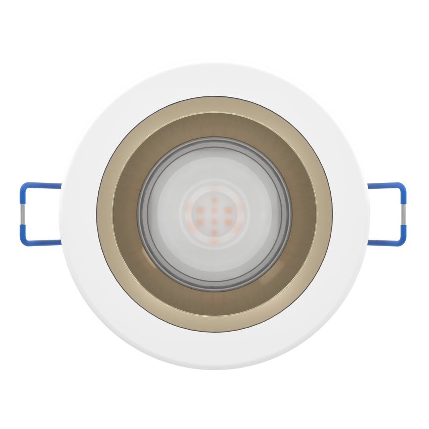 Eglo - Plafonnier encastré LED dimmable pour salle de bains/LED/4,8W/230V 2700/4000/6500K IP44 blanc/or