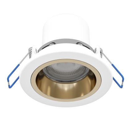 Eglo - Plafonnier encastré LED RGBW dimmable pour salle de bains LED/4,8 W/230 V 2700–6500 K IP44 blanc/doré