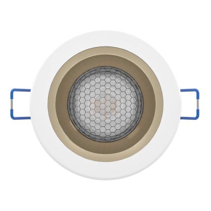 Eglo - Plafonnier encastré LED RGBW dimmable pour salle de bains LED/4,8 W/230 V 2700–6500 K IP44 blanc/doré