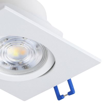 Eglo - Lot de 3 spots encastrés LED dimmables LED/6,4W/230V 8,8x8,8 cm blancs