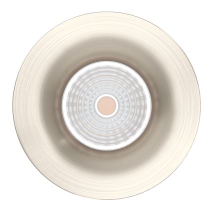 Eglo - Lot de 3 spots encastrés LED dimmables, 6,4 W / 230 V, Ø 8,8 cm, chrome mat