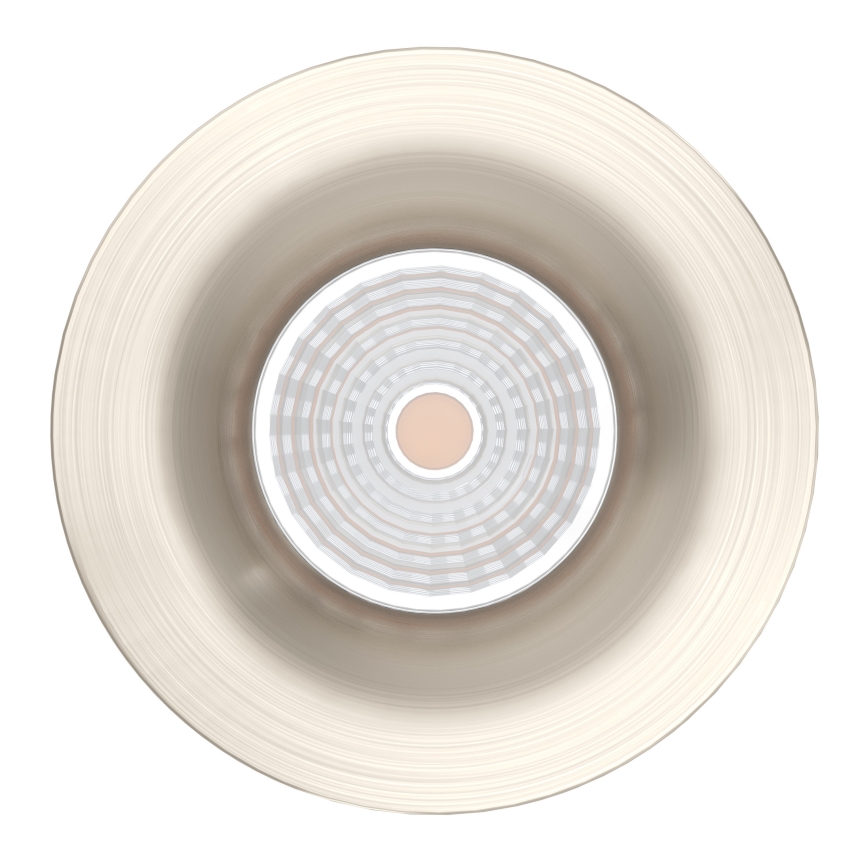 Eglo - Lot de 3 spots encastrés LED dimmables, 6,4 W / 230 V, Ø 8,8 cm, chrome mat